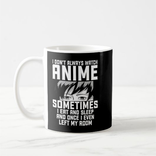 おもしろいはTeeのアニメのギフトを見ているわけではない コーヒーマグカップ (左)