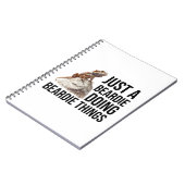 おもしろいひげ玉竜引用文 ノートブック (左側)