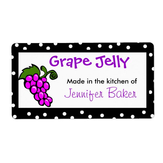 おもしろいぶどう食品ラベル ラベル (正面)