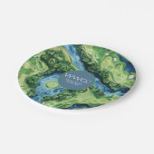 おもしろいへのスイング：ゴルフコースガラ紙プレート ペーパープレート (アングル)