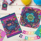 おもしろいへ祝の誕生日フローラ カード