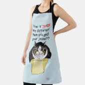 おもしろいぽちゃぽちゃのタビーキャットボックス エプロン (インサイチュ)