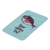 おもしろいまつげファンシー付きカスタム魚 マグネット (左側)