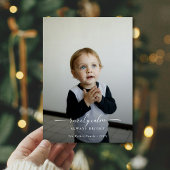 おもしろいめったに落ち着いて明るい子供の写真 シーズンカード