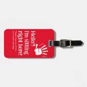 おもしろいもしもし?私はここにいる ラゲッジタグ (正面横)