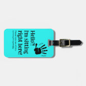 おもしろいもしもし？私はここにいる ラゲッジタグ (正面横)