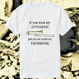 おもしろいもしトロンボーン Tシャツ