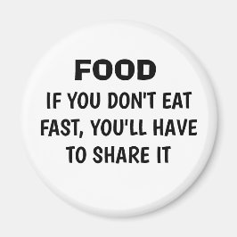 おもしろいもし速くな食べい冷蔵庫用マグネット マグネット