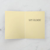 おもしろいもし靴はハロウィンの魔女のインスピリチュアルにフィット カード (内部)