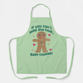 おもしろいもし「暑いなんて我慢できない」ジンジャーブレッドマン エプロン