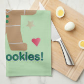 おもしろいもし「暑いなんて我慢できない」ジンジャーブレッドマン キッチンタオル (四つ折り)