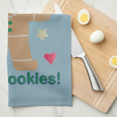 おもしろいもし「暑いなんて我慢できない」ジンジャーブレッドマン キッチンタオル (四つ折り)