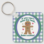 おもしろいもし「暑いなんて我慢できない」ジンジャーブレッドマン キーホルダー (正面)