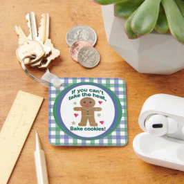 おもしろいもし「暑いなんて我慢できない」ジンジャーブレッドマン キーホルダー