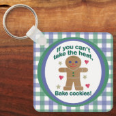おもしろいもし「暑いなんて我慢できない」ジンジャーブレッドマン キーホルダー (正面)