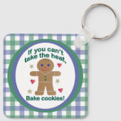 おもしろいもし「暑いなんて我慢できない」ジンジャーブレッドマン キーホルダー (裏面)