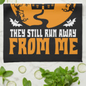 おもしろいももしハロウィーンのキッチンタオルじゃない キッチンタオル (折り畳み)