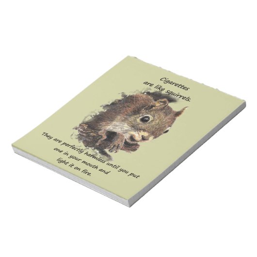 おもしろいやめ喫煙やる気を起こさせる引用文 ノートパッド (回転)