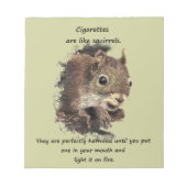 おもしろいやめ喫煙やる気を起こさせる引用文 ノートパッド (正面)