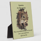 おもしろいやめ喫煙やる気を起こさせる引用文 フォトプラーク (側面)