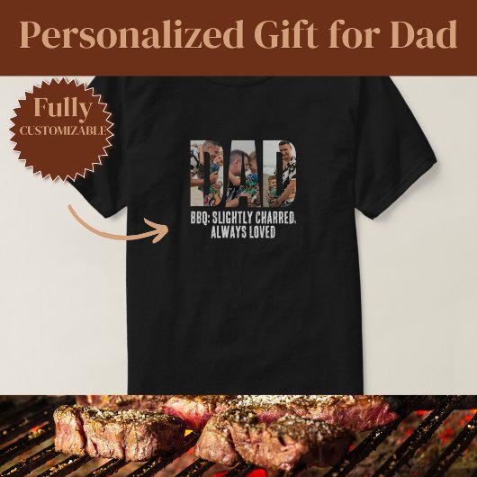 おもしろいやや焦げたパパのBBQ Tシャツ