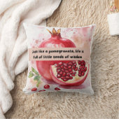 おもしろいやる気を起こさせるとザクロプリントクッション クッション (ブランケット)