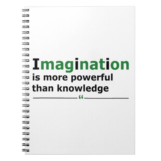 おもしろいやる気を起こさせる引用文 ノートブック (正面)