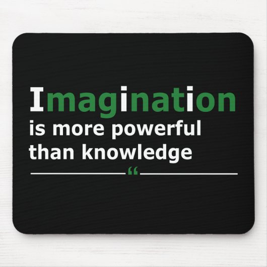 おもしろいやる気を起こさせる引用文 マウスパッド (正面)