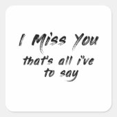 おもしろいやる気を起こさせる恋しく思ことわざ スクエアシール (正面)