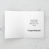 おもしろいやる気を起こさせる祝 カード (内部)