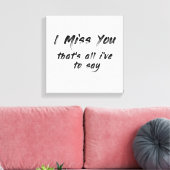 おもしろいやる気を起こさせる私の恋しく思ことわざ キャンバスプリント (インサイチュ (リビング))