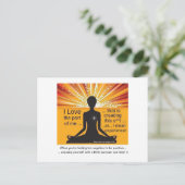 おもしろいやる気を起こさせる葉書 ポストカード (スタンド正面)