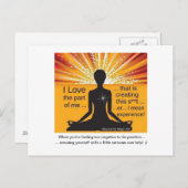 おもしろいやる気を起こさせる葉書 ポストカード (正面/裏面)