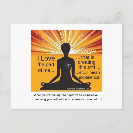 おもしろいやる気を起こさせる葉書 ポストカード (正面)