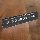 おもしろいやる気を起こさせる デスクネームプレート (側面)