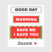 おもしろいやる気を起こさせるHardhat Worker – セーフ警告ス シール (シート)