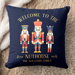 おもしろいようこそNuthouse Nutcrackerクリスマス クッション