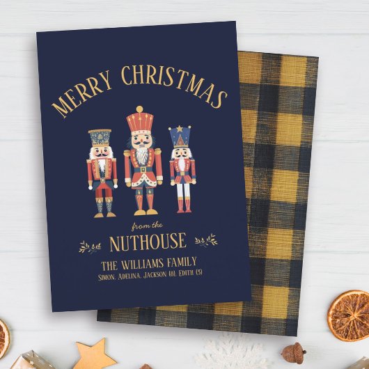 おもしろいようこそNuthouse Nutcrackerクリスマス シーズンカード