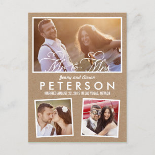 おもしろいよくはしゃぐと結婚発表 – Craft 案内ポストカード