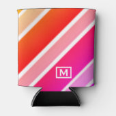 おもしろいよくはしゃぐアストライプのルモダン・モノグラム 缶クーラー (正面)