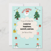 おもしろいよくはしゃぐ写真の編集可能なホリデーカード シーズンカード (裏面)