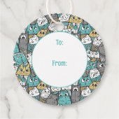 おもしろいよくはしゃぐ猫 フェイバータグ (正面)