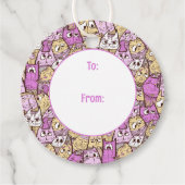 おもしろいよくはしゃぐ猫 フェイバータグ (正面)