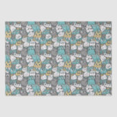 おもしろいよくはしゃぐ猫 薄葉紙 (正面)