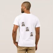 おもしろいよくはしゃぐ&キッズコットンTシャツ Tシャツ (裏面フル)