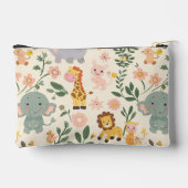 おもしろいよくはしゃぐ&ジャングル動物新学期キッズ アクセサリーポーチ (裏面)