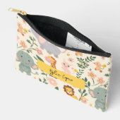 おもしろいよくはしゃぐ&ジャングル動物新学期キッズ アクセサリーポーチ (見開き)