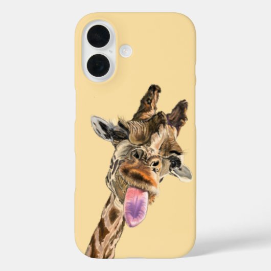 おもしろいよくはしゃぐGiraffe iPhoneケース Case-Mate iPhoneケース (裏面)