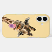 おもしろいよくはしゃぐGiraffe iPhoneケース Case-Mate iPhoneケース (裏面 (横))