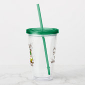 おもしろいより多くの格言のしゃれを得て下さい アクリルタンブラー (左)